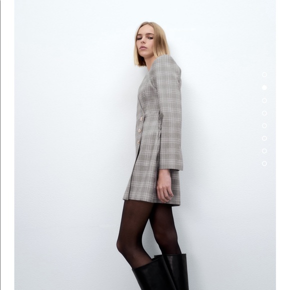 ZARA plaid blazer dress- BNWT - Picture 8 of 8